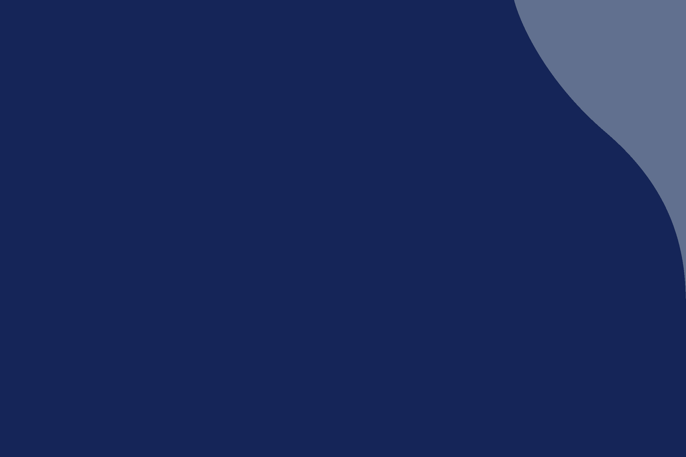 Tummansininen tausta, oikeassa yläkulmassa kaareva vaaleampi sininen muoto.