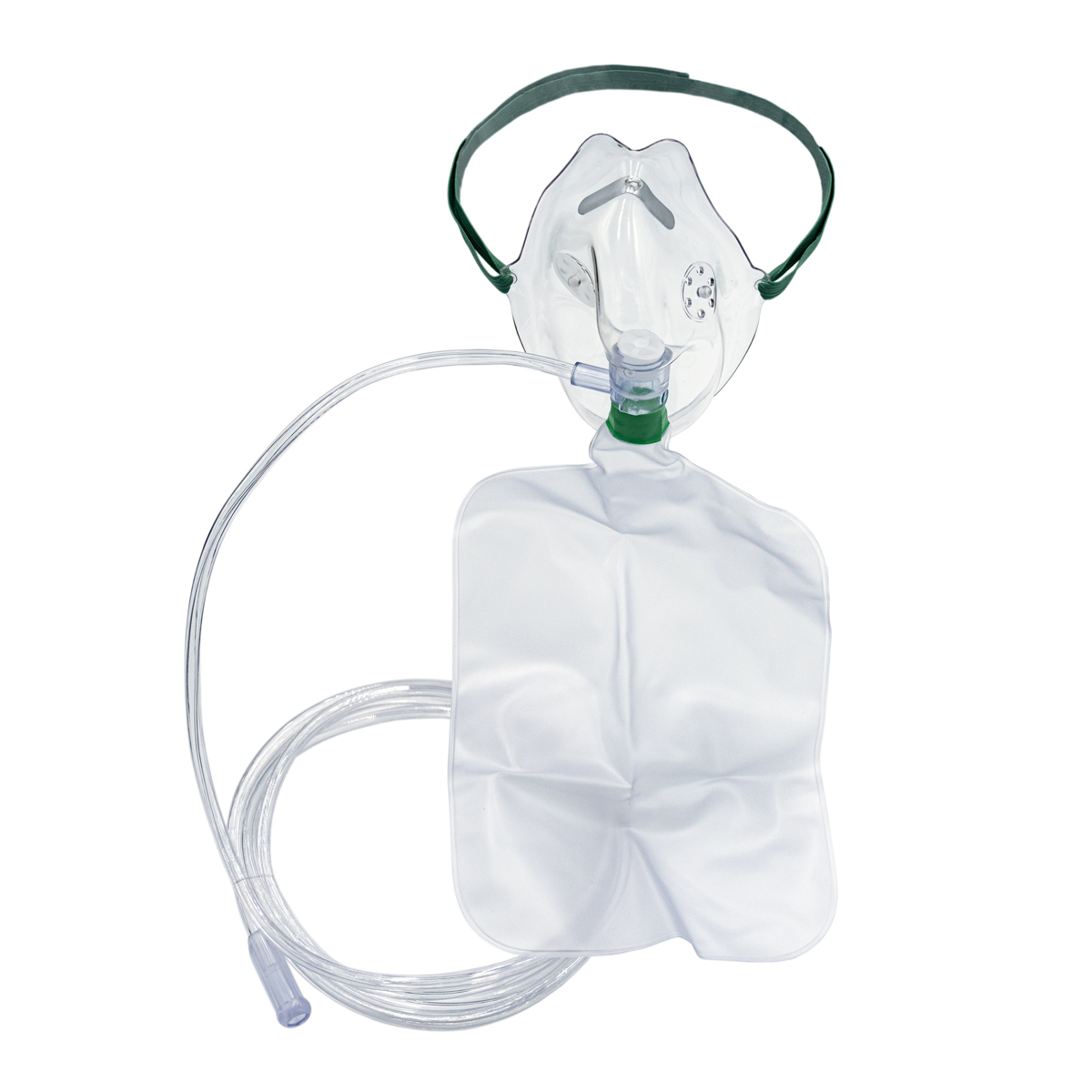 Happinaamari, jossa on kirkas letku ja varustepussi, käytetään lääketieteelliseen hapen antoon.